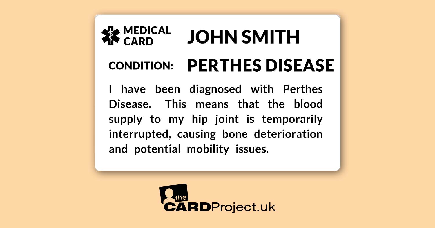 Perthes Medical Mono ID Card  (FRONT)